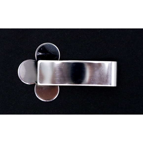 Louis Vuitton Money Clip Flower Monogram Stainless Steel Vintage Authentic EUC - Picture 3 of 7